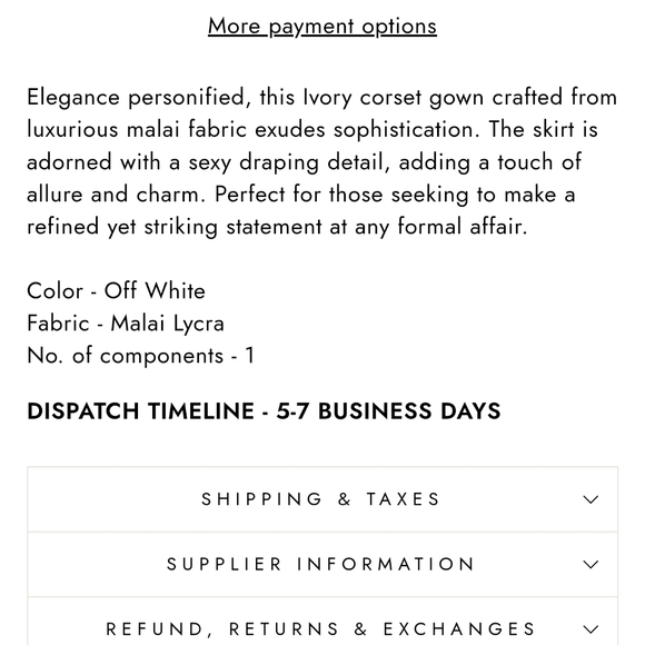 NWT Deme by Gabriella Pearl Gown in Off White - Picture 4 of 16